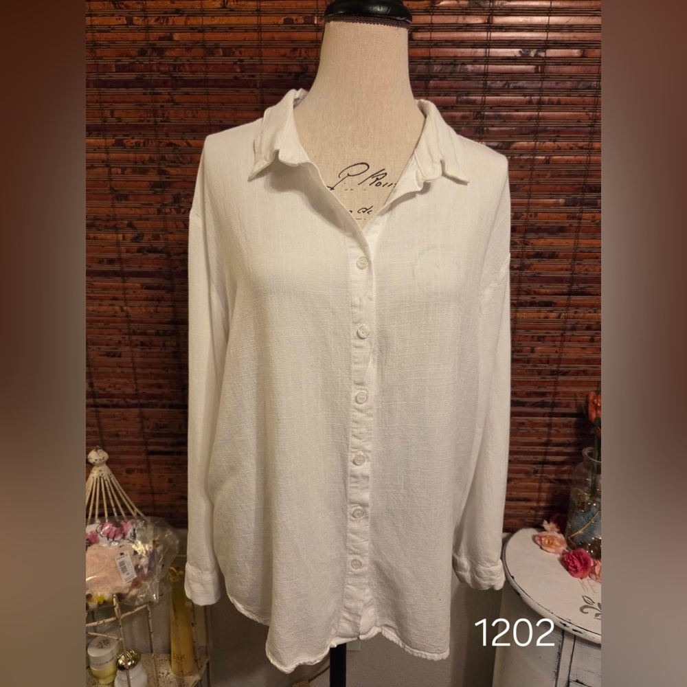 White Button-Up Shirt